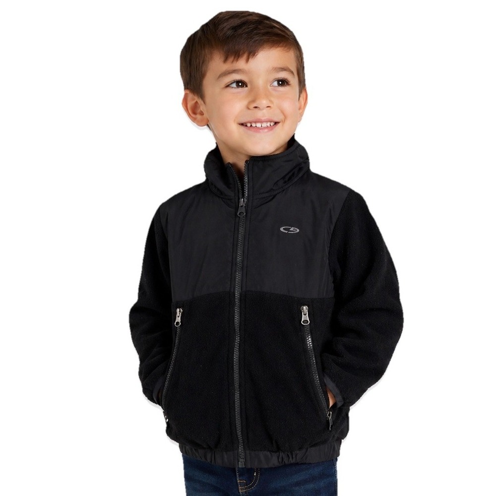 Champion C9 Fleece Jacket Boys 5T Black Full Zip Coat Pockets